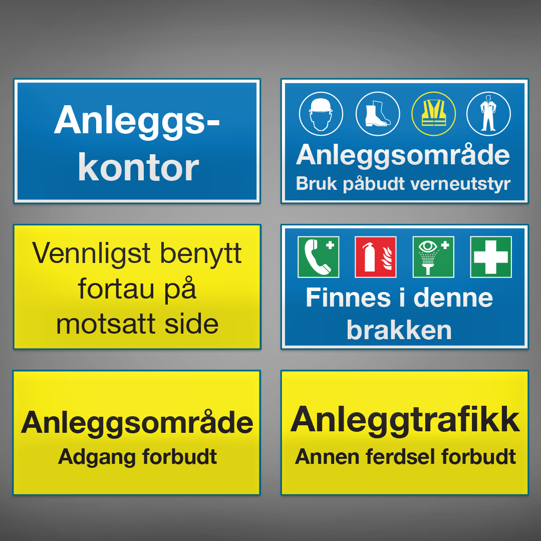 Opplysning og advarsels skilt